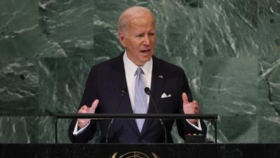 joe biden giving a speech at the UN